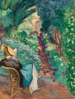 Henri Lebasque - La lecture au jardin
