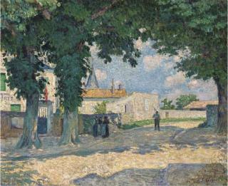 Henri Lebasque - La place à Montérrain