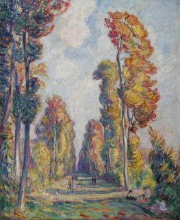 Henri Lebasque - L\'Alée Bordée D\'Arbres