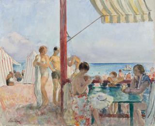 Henri Lebasque - Le Bar Sur La Plage