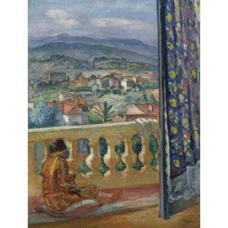 Henri Lebasque - Le Cannet, Le Rideau Bleu