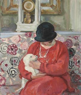 Henri Lebasque - Le petit chien blanc