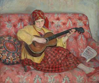 Henri Lebasque - Nono à la guitare
