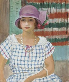 Henri Lebasque - Nono au chapeau rose