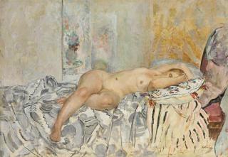 Henri Lebasque - Nu Allongé Au Coussin Espagnol