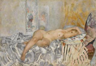 Henri Lebasque - Nu Allongé Au Coussin Espagnol