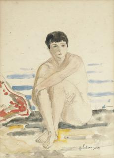 Henri Lebasque - Nu assis