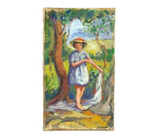 Henri Lebasque - Petite fille dans la clairière