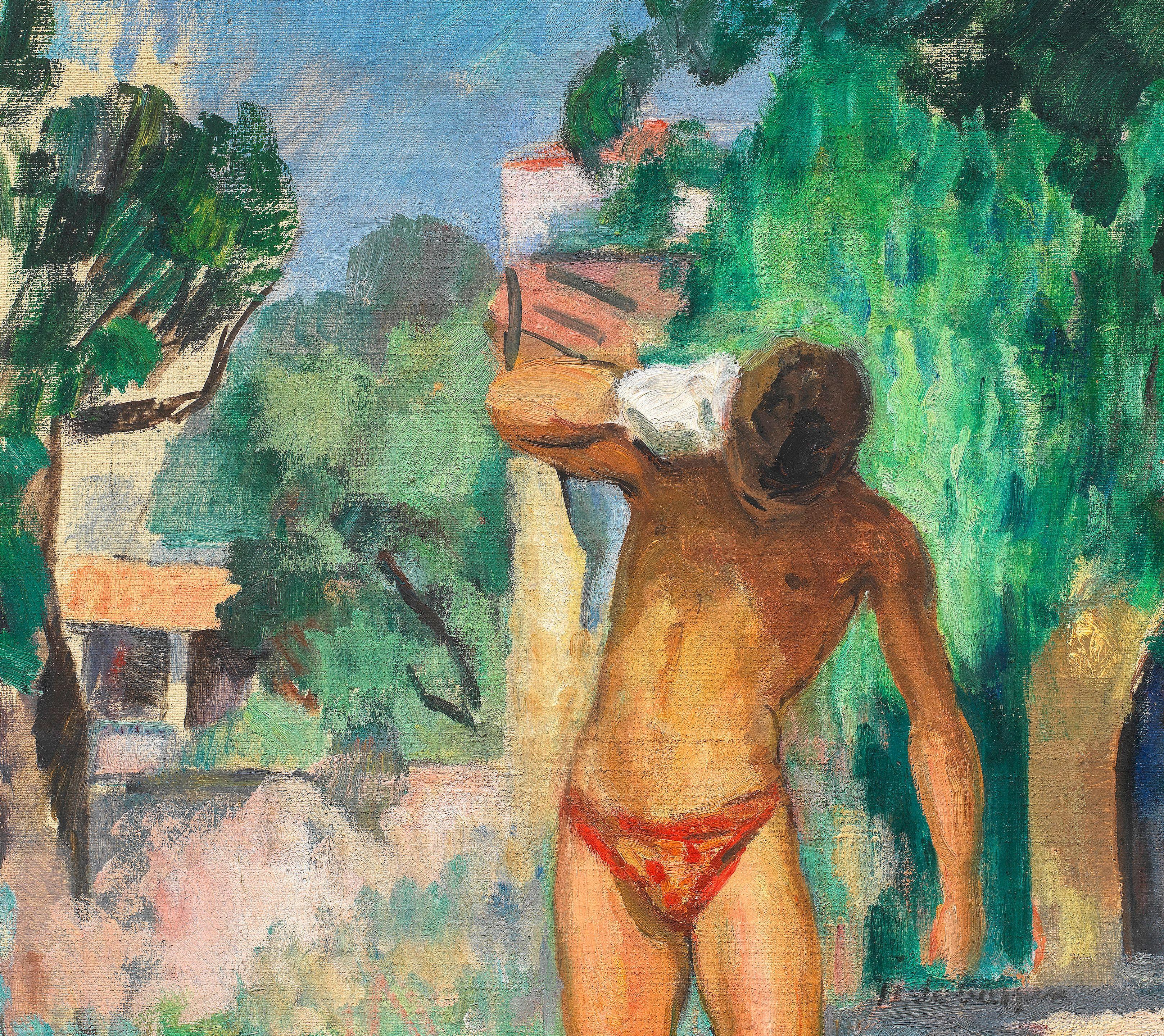 Henri Lebasque - Pierre après la baignade