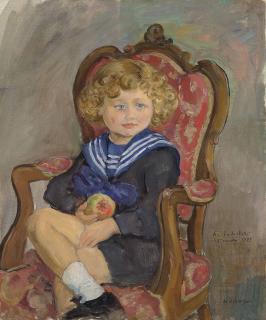 Henri Lebasque - Portrait d\' Émile Chabot enfant