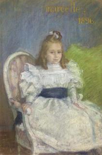 Henri Lebasque - Portrait de Marcelle Mézières à neuf ans