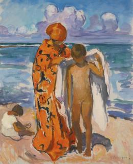 Henri Lebasque - Préfailles, La Sortie Du Bain