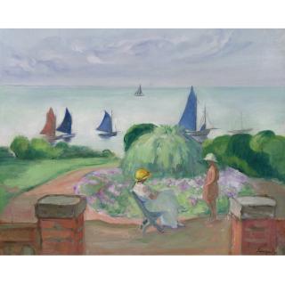 Henri Lebasque - Sur La Terrasse À Préfailles