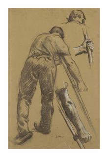 Henri Lebasque - Un faucheur vu de dos