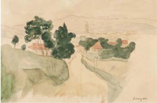 Henri Lebasque - Vue en village