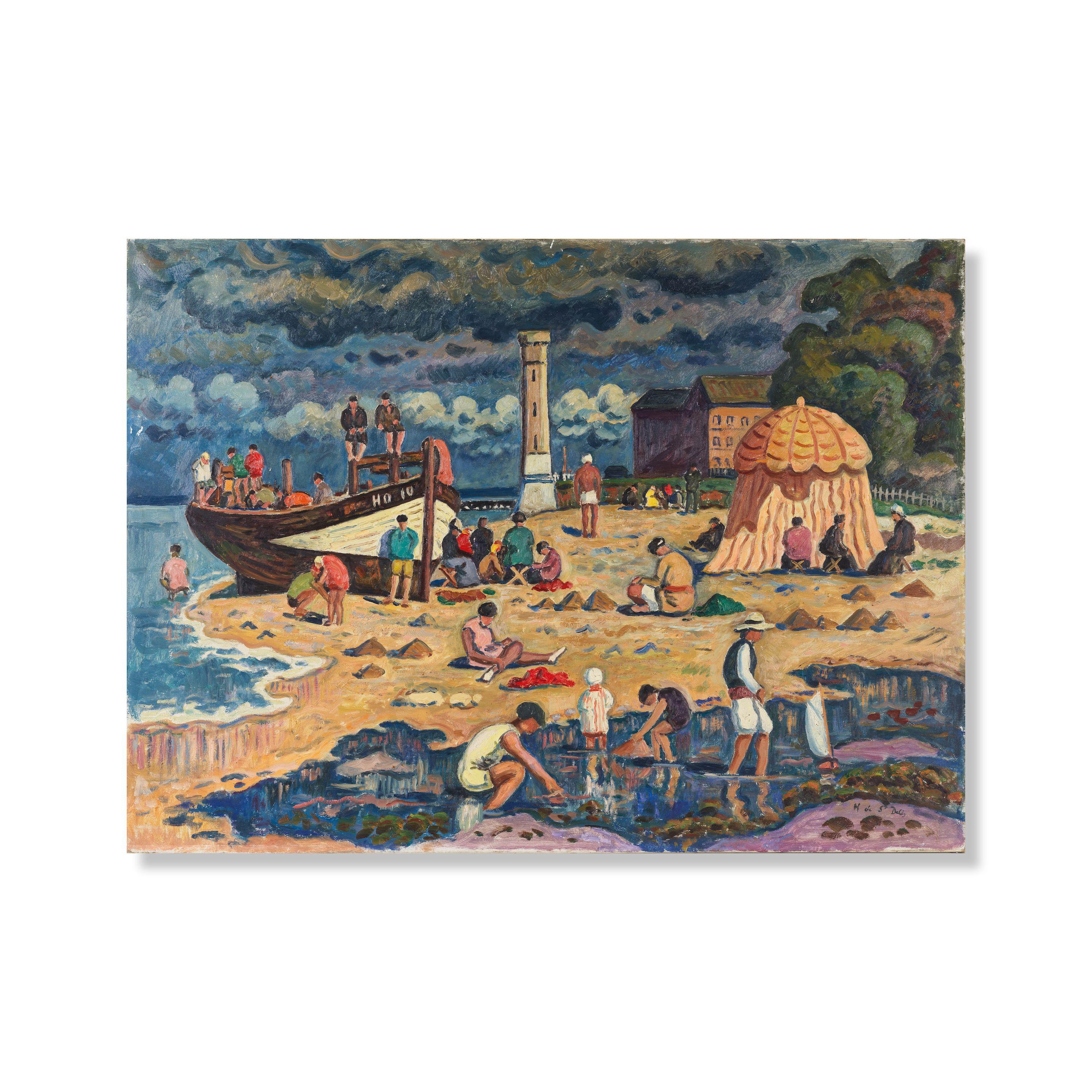 Henri Lienard De Saint-Delis - Plage de Honfleur