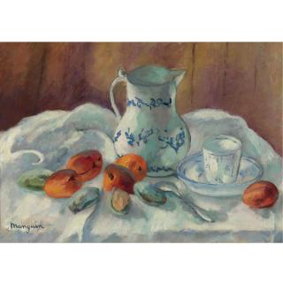 Henri Manguin - Abricots, Amandes Et Pot Blanc