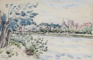 Henri Manguin - Avignon, Le Palais des Papes