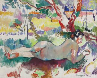 Henri Manguin - Etude Inversée, Nu Sous Les Arbres, Villa Demière