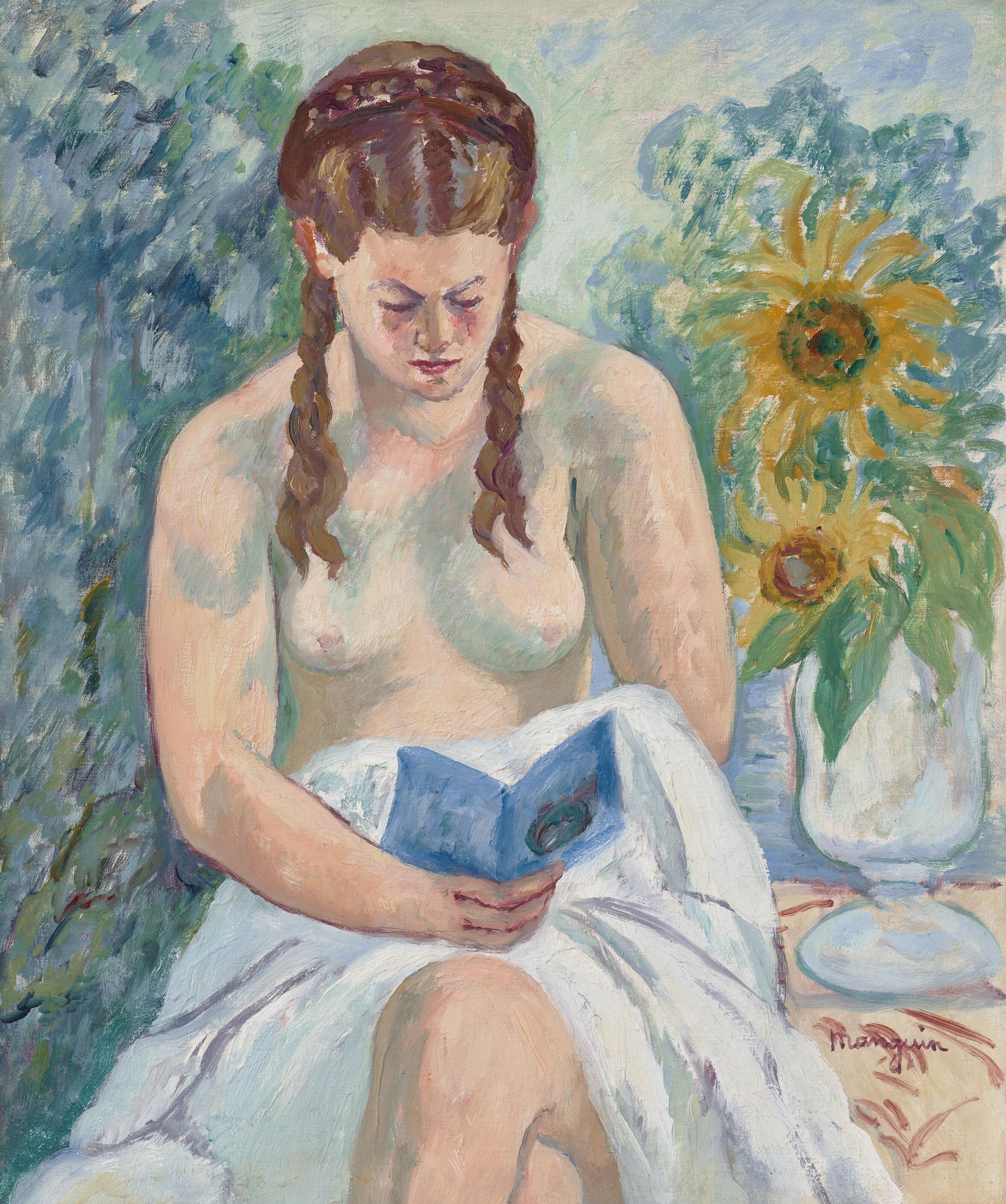 Henri Manguin - Geneviève Sauty nue lisant