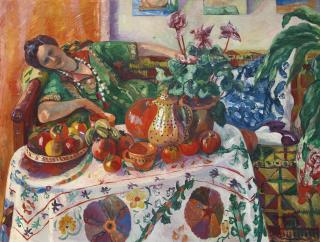 Henri Manguin - Jeanne Allongée Sur Un Canapé