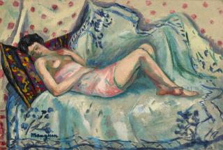 Henri Manguin - La chemise rose, Anita