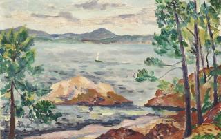 Henri Manguin - Le Golfe de Saint-Tropez depuis l\'Oustalet