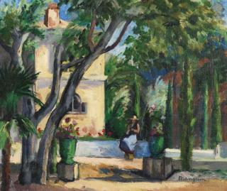 Henri Manguin - Le Jardin De L\'Oustalet, Saint Tropez