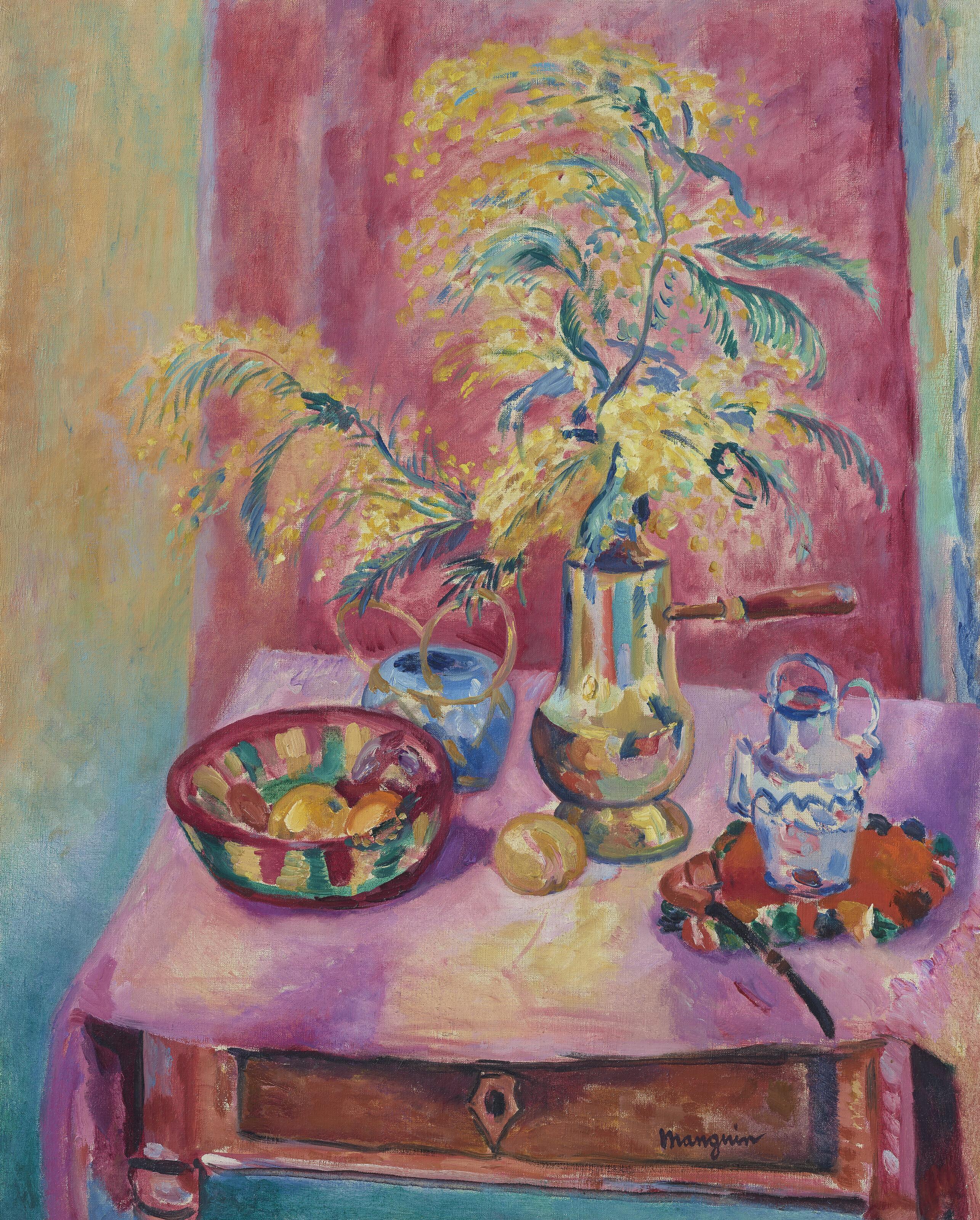 Henri Manguin - Mimosas dans la chocolatière