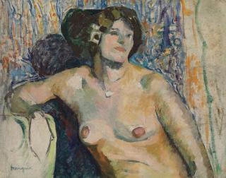 Henri Manguin - Nu assis