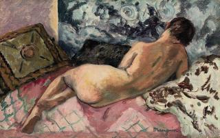 Henri Manguin - Nu au fond bleu, Odette