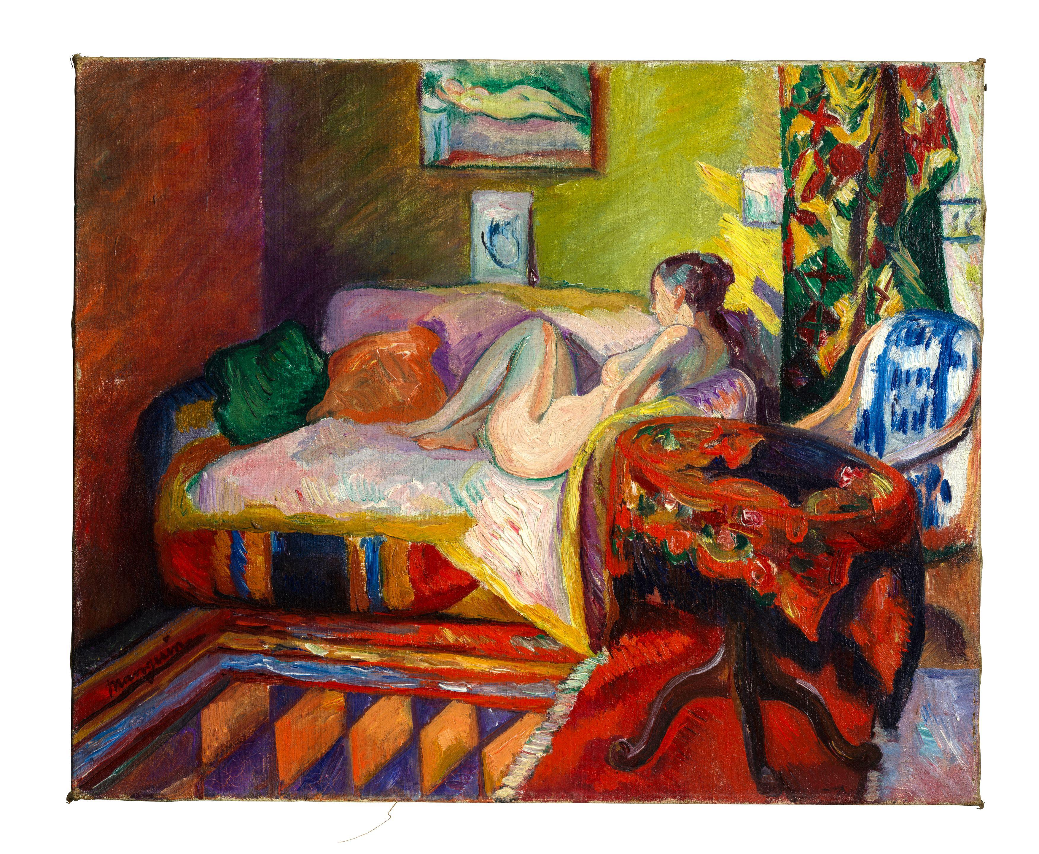 Henri Manguin - Nu sur un canapé