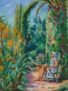 Henri Manguin - Odette Dans Le Jardin De L\'Oustalet