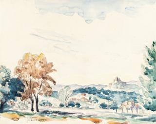 Henri Manguin - Paysage avec le château de Grimaud