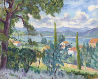 Henri Manguin - Saint-Tropez, vue sur le fond du golfe