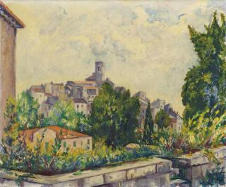 Henri Manguin - Temps gris à Saint-Paul-de-Vence