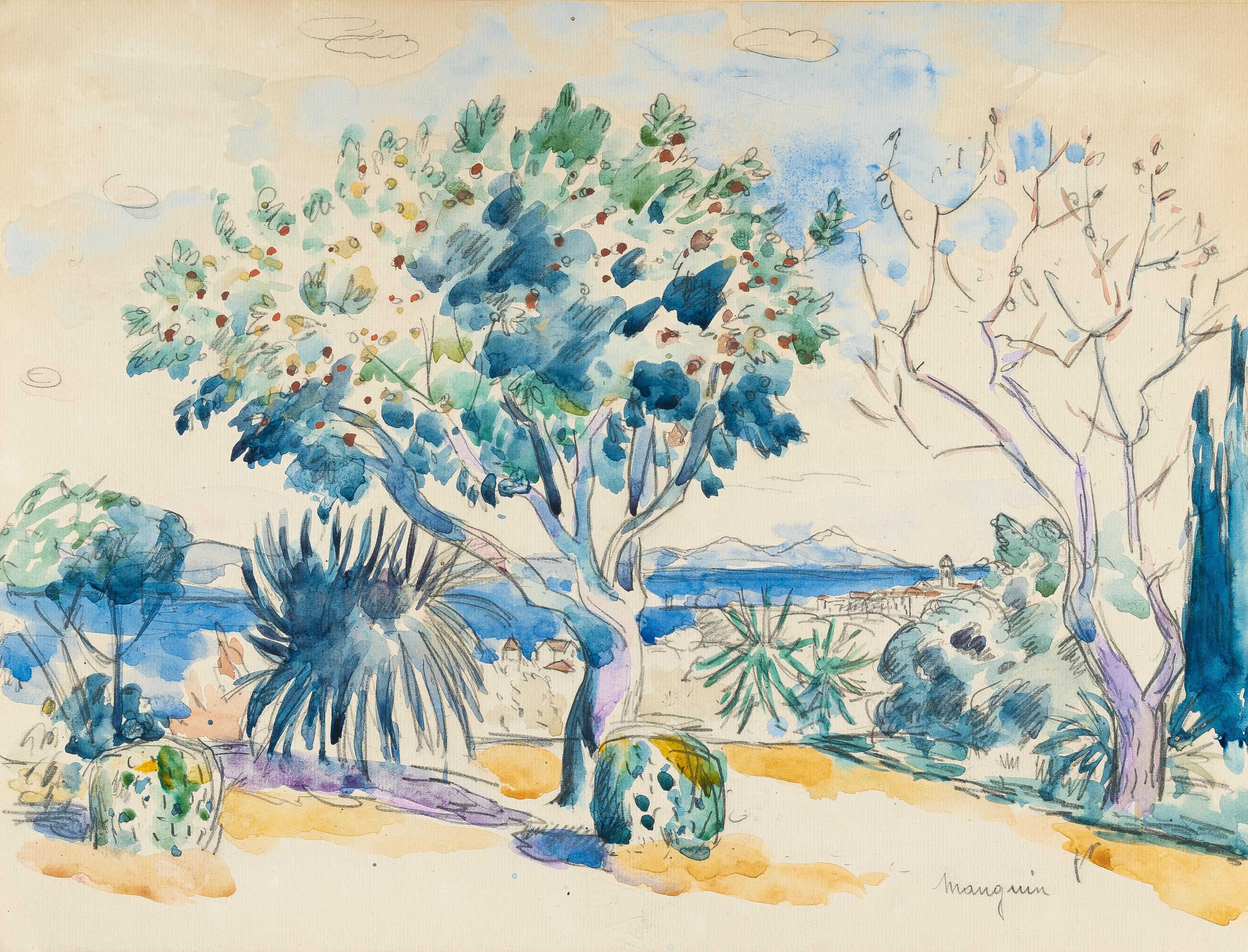 Henri Manguin - Vue sur la baie de Saint Tropez