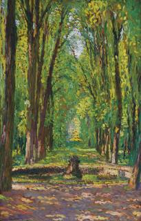 Henri Martin - Allée dans le parc du château de Versailles