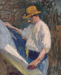 Henri Martin - Etude pour Les travaux du Palais de Justice