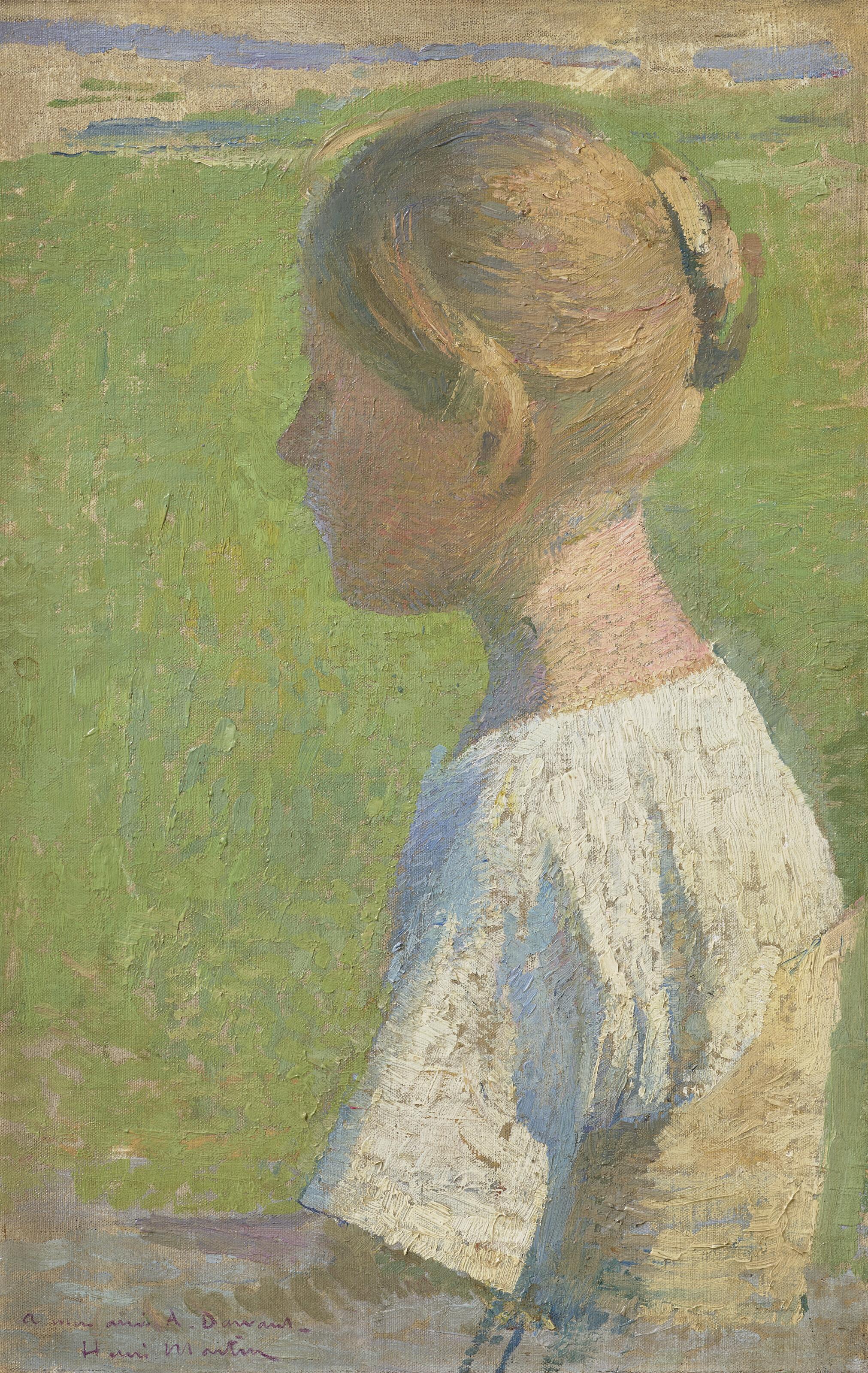 Henri Martin - Jeune femme de profil