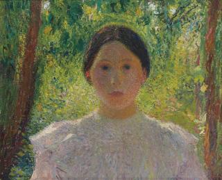 Henri Martin - Jeune fille à contre-jour, un été dans le parc de Marquayrol
