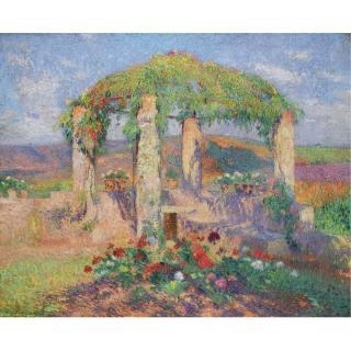 Henri Martin - La Tonnelle Ouest Du Parc De Marquayrol Au Début De L\'Automne