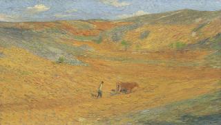 Henri Martin - Laboureur au fond d\'une combe