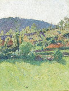 Henri Martin - Le chemin d\'entrée sur le domaine de Marquayrol