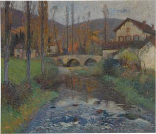 Henri Martin - Le Pont Du Labastide-Du-Vert