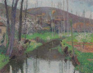 Henri Martin - Le Vert En Amont Du Pont De Labastide