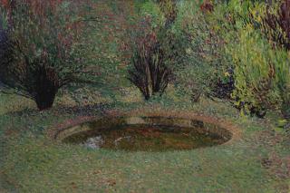 Henri Martin - Marquayrol, Le Bassin Aux Thuyas
