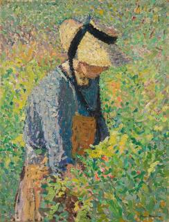 Henri Martin - Paysanne Dans Les Vignes (Marie-Louise) - Recto Marie-Louise Assise Au Soleil - Verso