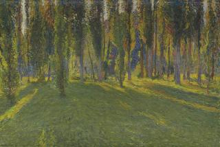 Henri Martin - Peupliers dans la vallée du Vert, près de la Mouline
