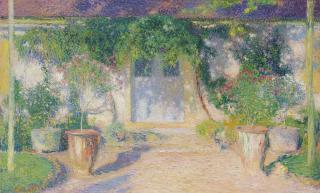 Henri Martin - Porte d\'entrée centrale du manoir de Marquayrol